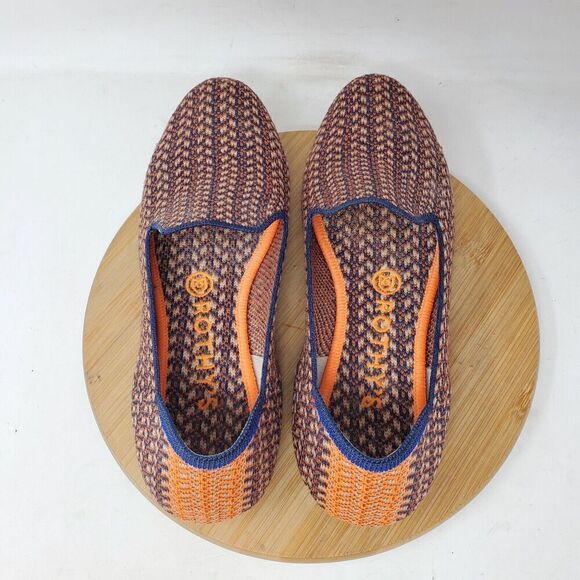 Rothys Merino Wool Loafer Shoes Womens 7.5 Walnut Tweed Retired Slip On Flat - Picture 8 of 12